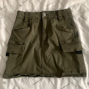 Garage cargo mini skirt